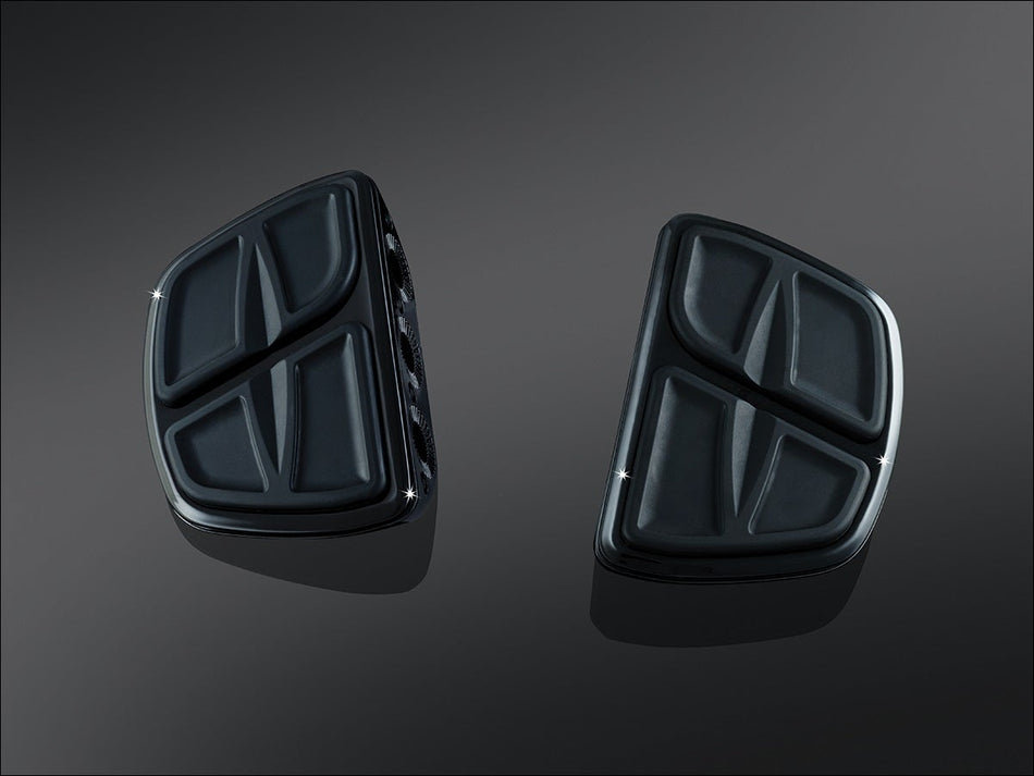 Kuryakyn Gloss Black Kinetic Mini Boards without Adapters Universal Fitment