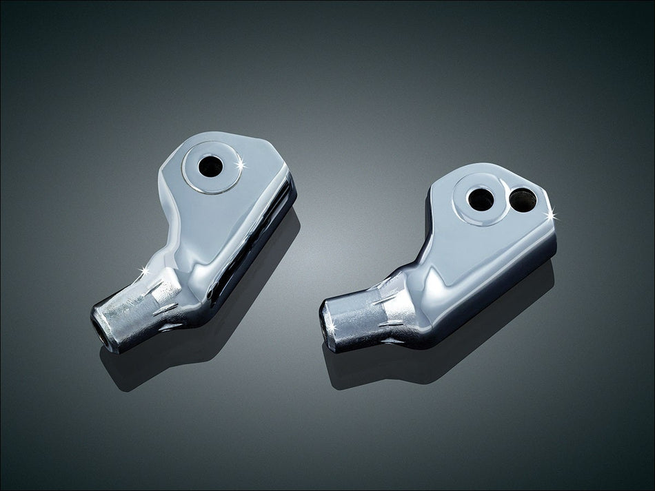 Kuryakyn Chrome Rear Tapered Peg Adapters for Honda Goldwing