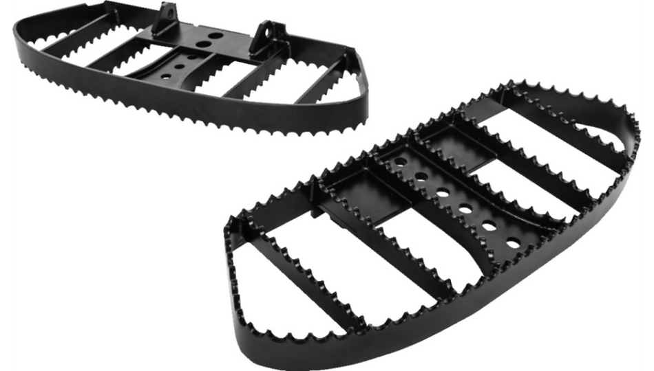 Burly Brand MX-Style Driver Floorboards 4 Harley 18-23 FLHC/S FLFB/S FLSL FLDE