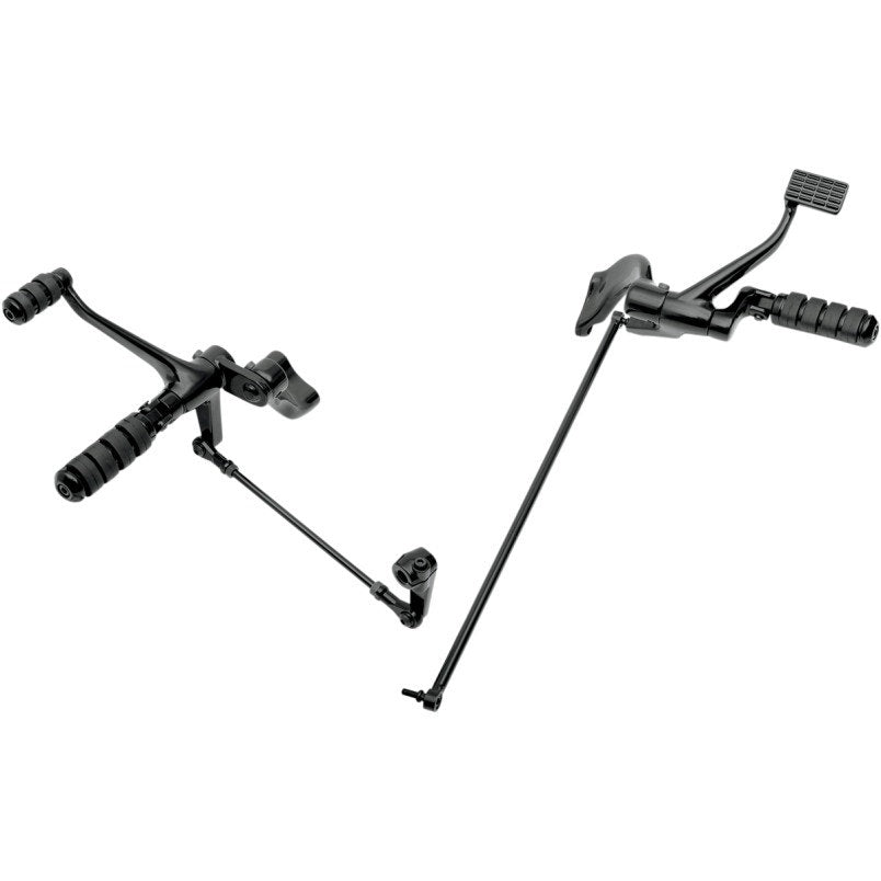 Drag Black Plus 2 Extended +2 Position Forward Controls for Harley Sportster 04-13