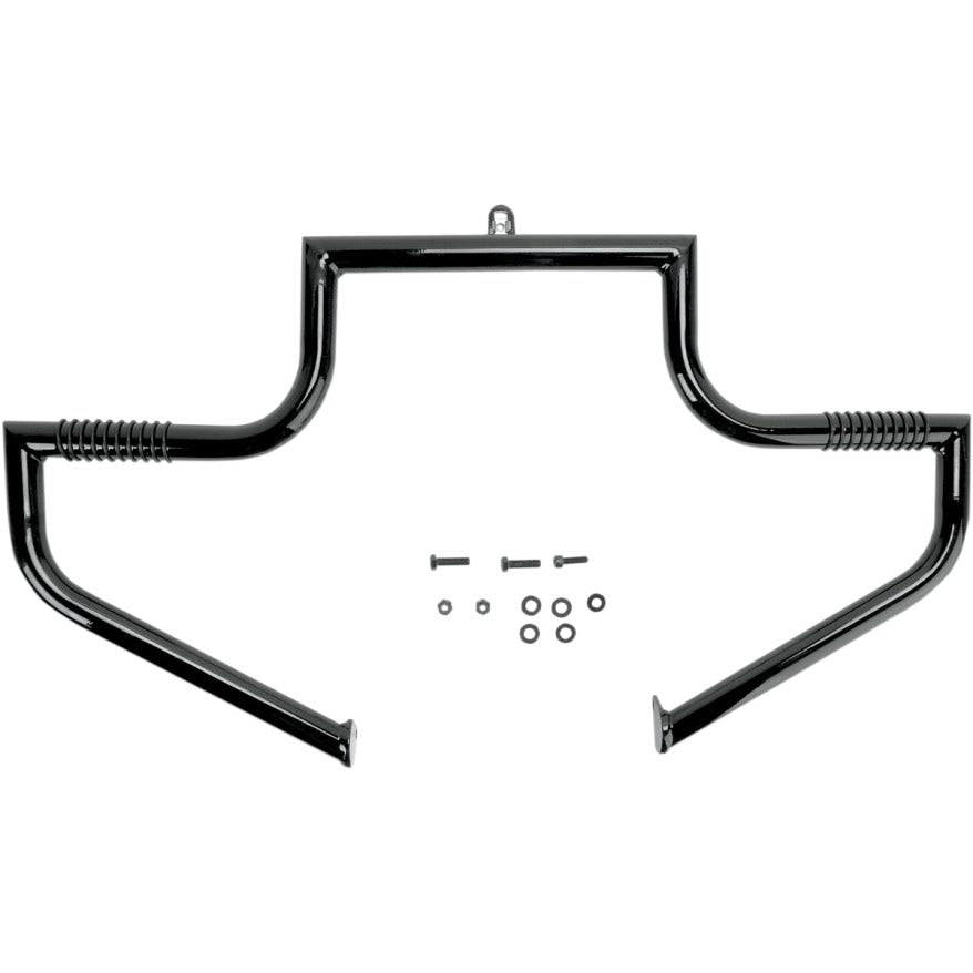 Lindby Front Gloss Black Linbar Highway Engine Guard Bar Harley FLH/T 97-19
