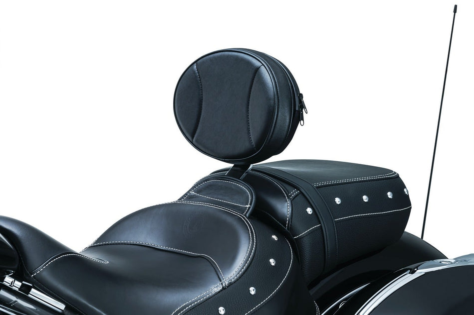 Kuryakyn Black Driver Plug-N-Go Seat Backrest for Indian 14-16 ex Scout