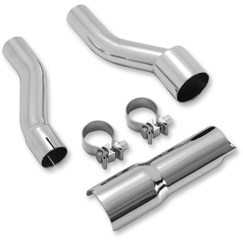 Vance & Hines 16784 Chrome Trike Power Dual Header Pipe Adapter Harley 17-Up M8