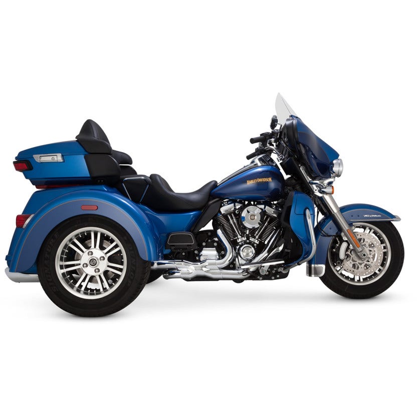 Vance & Hines 16784 Chrome Trike Power Dual Header Pipe Adapter Harley 17-Up M8