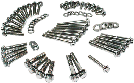 Feuling Dress-Up 12-Point External Primary/Transmission Engine Fastener Kit for 2000-2016 Harley-Davidson Touring / Softail