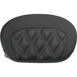 Saddlemen Mini Contour Sissy Bar Pad, Carbon Fiber Lattice Stitch, Harley-Davidson