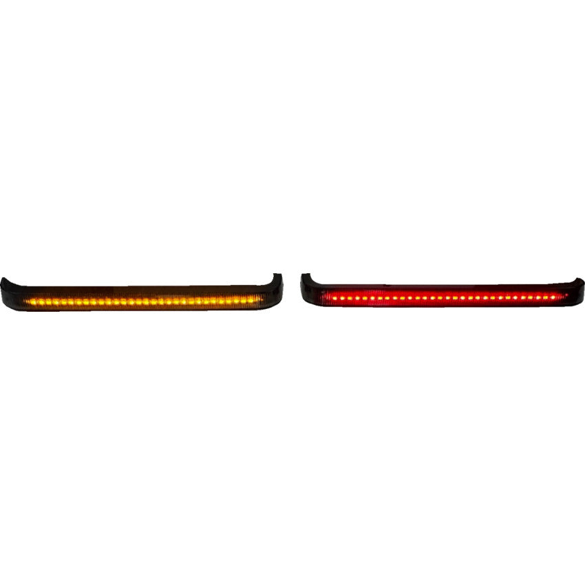 Custom Dynamics Saddlebag Lights - Low Profile - Amber/Red LEDs - Smoke Lens CD-LPDC-2026-S