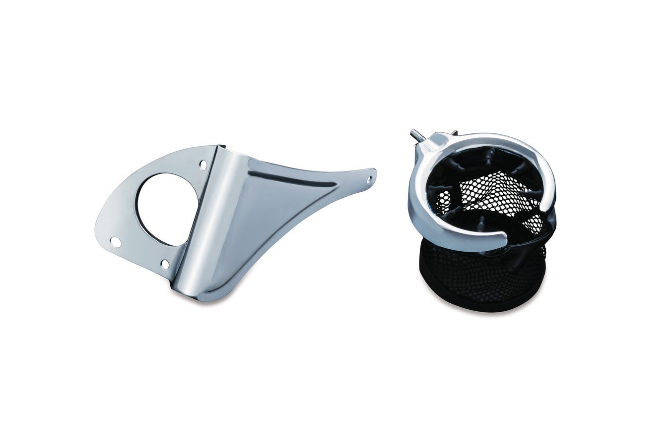 Kuryakyn Chrome Passenger Drink Holder Basket For Harley Touring-Trike 1692