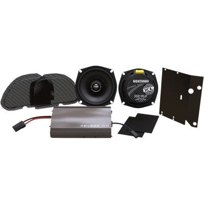 HogTunes XLF Coaxial 5.25" XL Amplified 225w 2-Way Speaker Kit Harley FLTR 98-13