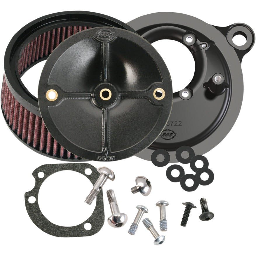 S&S Super Stock Stealth Stage 1 Air Cleaner Harley Big Twin Cam 99-15 CV/Delphi | 170-0060 1010-1508 10101508 495384