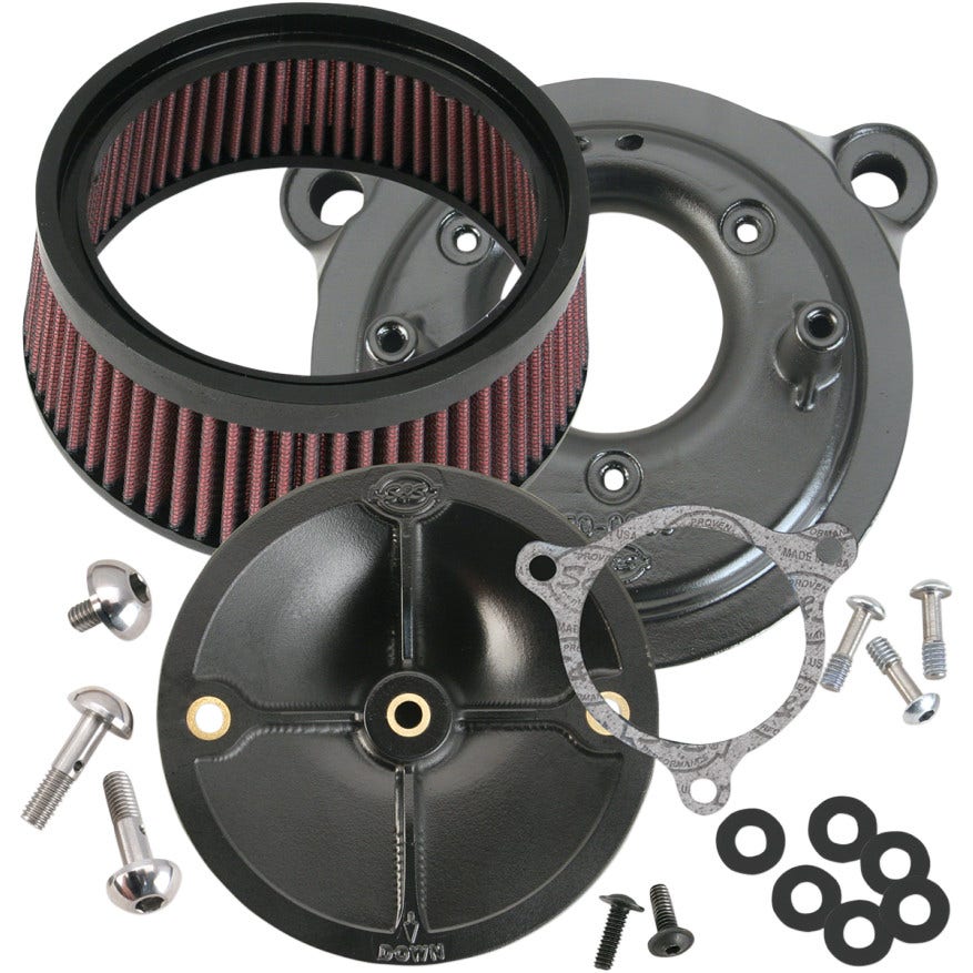 S&S Super Stock Stealth Stage 1 Air Cleaner for Harley Touring & CVO TBW 08-16