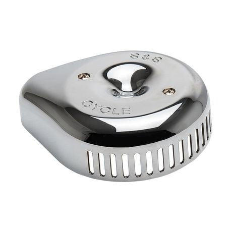 Buy S&S 170-0532 Chrome Stealth Slasher Teardrop Air Cleaner Cover Harley M8 from Eastern Performance Cycles. Great prices and free shipping!