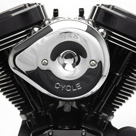 Buy S&S 170-0532 Chrome Stealth Slasher Teardrop Air Cleaner Cover Harley M8 from Eastern Performance Cycles. Great prices and free shipping!