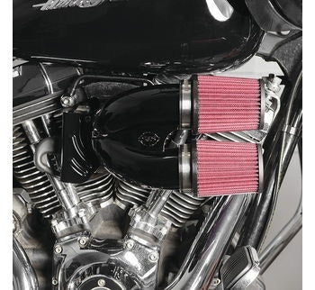 S&S 170-0637 Black Tuned Induction Air Cleaner Kit Harley Touring Softail 08-17