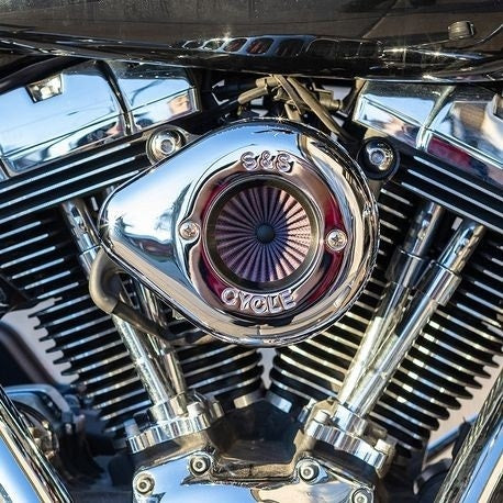 S&S Cycle Stealth Air Stinger Kit Chrome Teardrop Harley Big Twin Cam 08-17