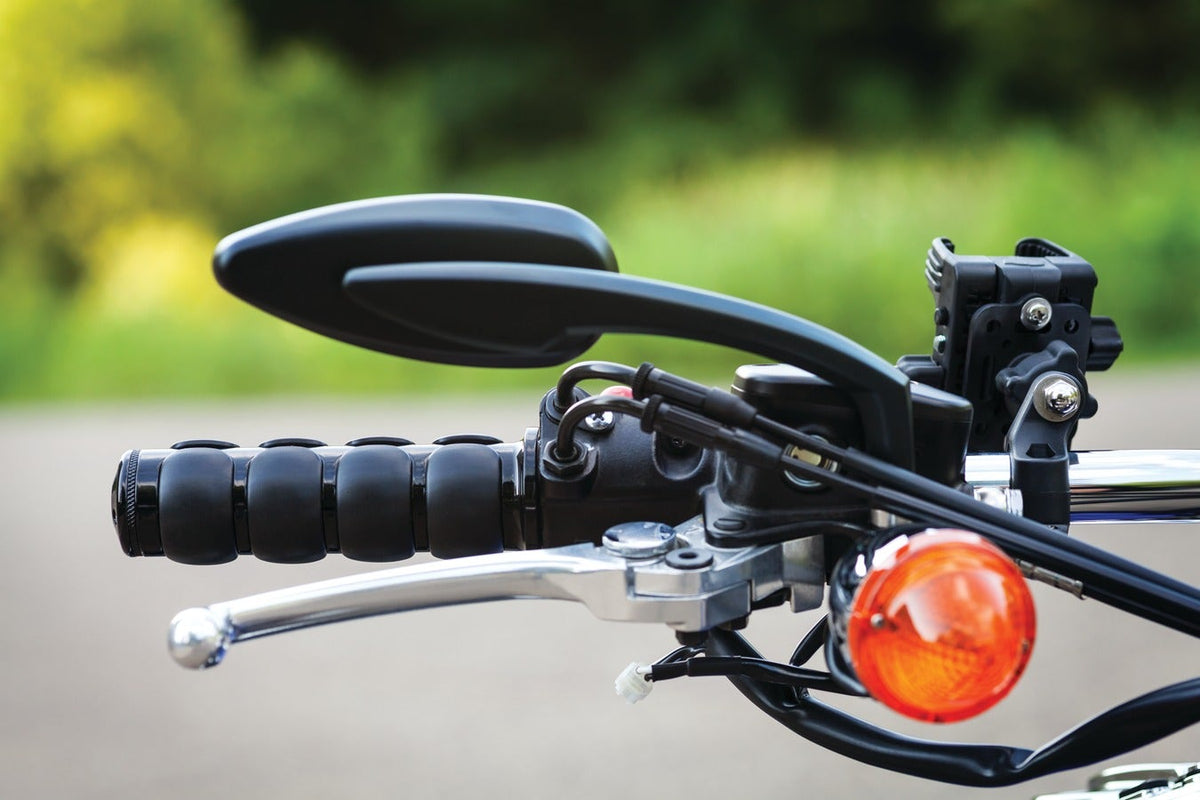 Kuryakyn Black Convex Streamline Teardrop Mirrors for Harley or Metric (pr) | 1708