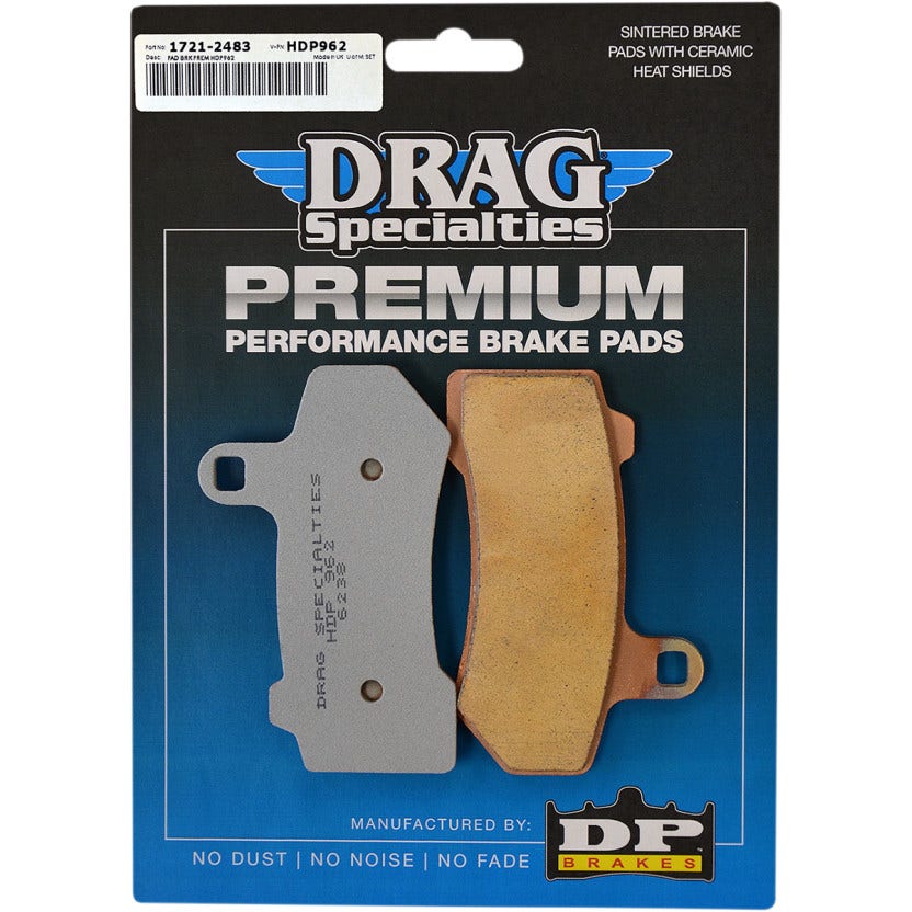 Drag Specialties Premium Sintered Front / Rear Brake Pads Harley Touring & V-Rod