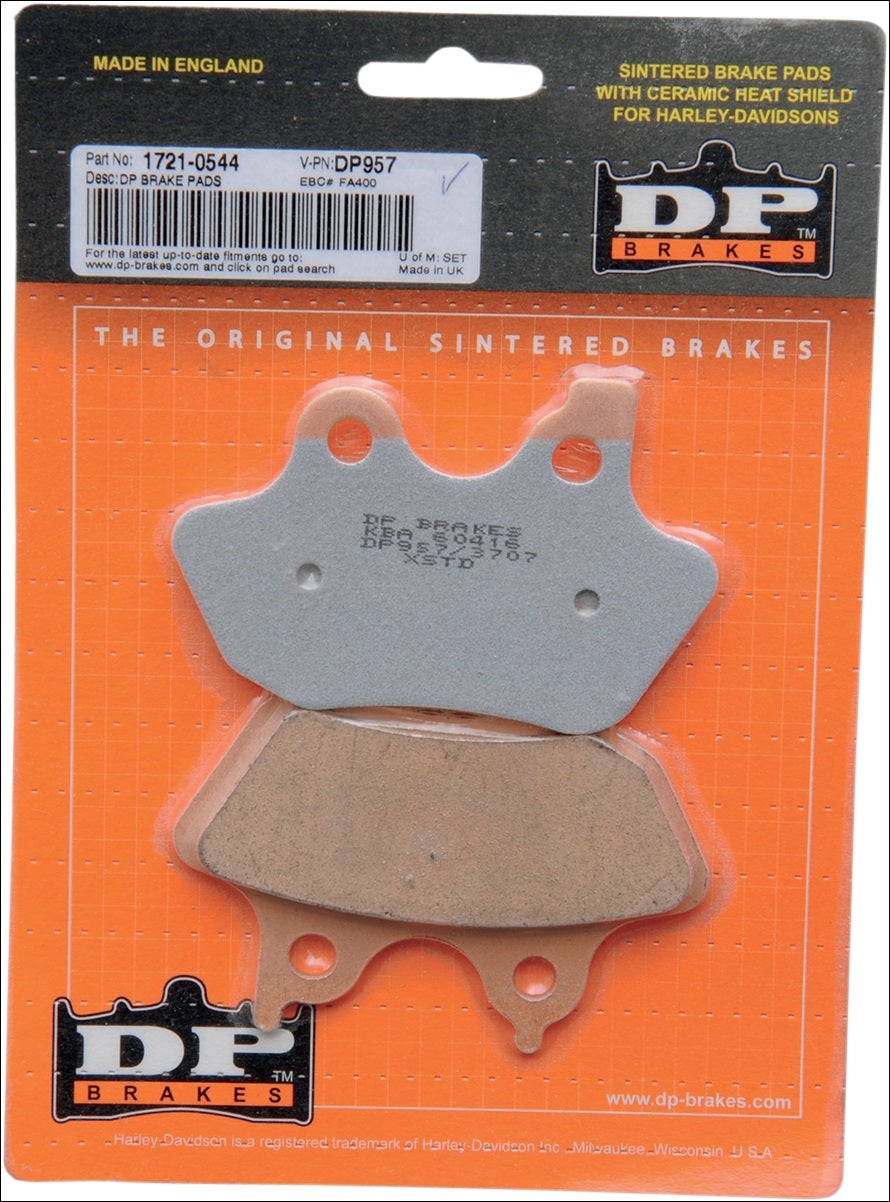 DP Brakes Sintered Metal Front & Rear Brake Pads for Harley Big Twin 00-04