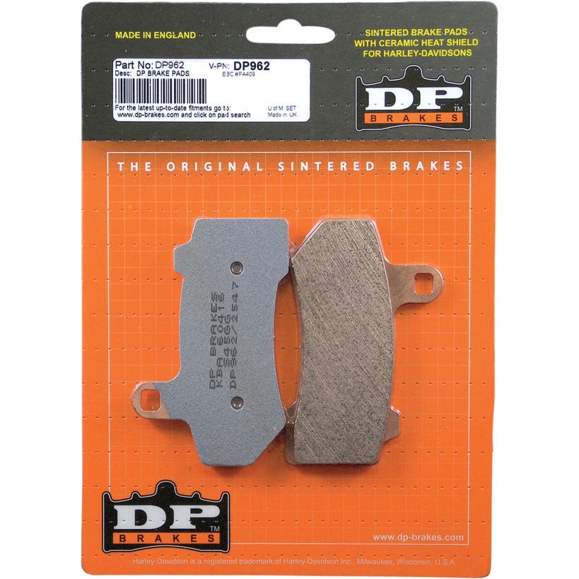 DP Brakes Sintered Metal Front & Rear Brake Pads Harley FLH/T 08-23 Repl 41854-08
