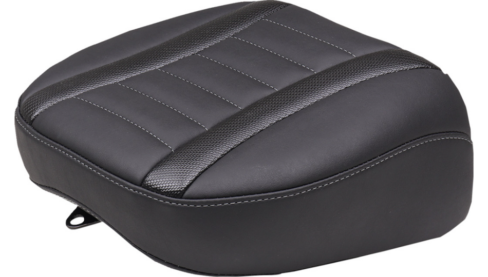 Mustang Deluxe Touring Gray Stitch Passenger Seat 4 Harley 23-24 FLT/FLH