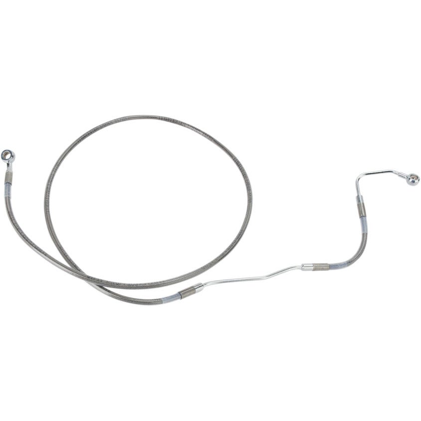 Drag Front Extended +6 Stainless Steel Brake Line for Harley 09-13 FLH/T W/ ABS