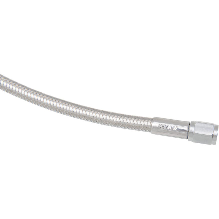 Magnum Braided Polished Stainless Universal 40" Brake Line AN-3 Fittings Ends