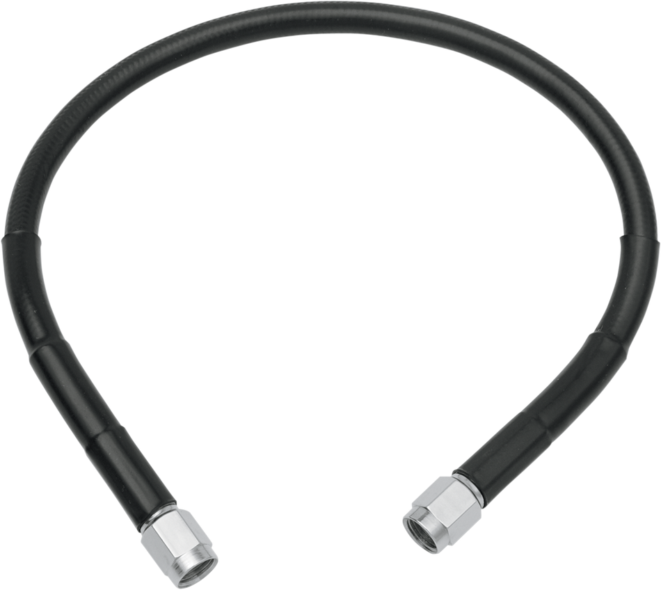Drag Universal Black Vinyl 16" Stainless Steel Brake Line w/ AN-3 Fittings Ends