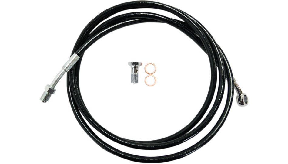 La Choppers Black Vinyl Clutch Cable for Harley '14 FLH/T - 18"-20"