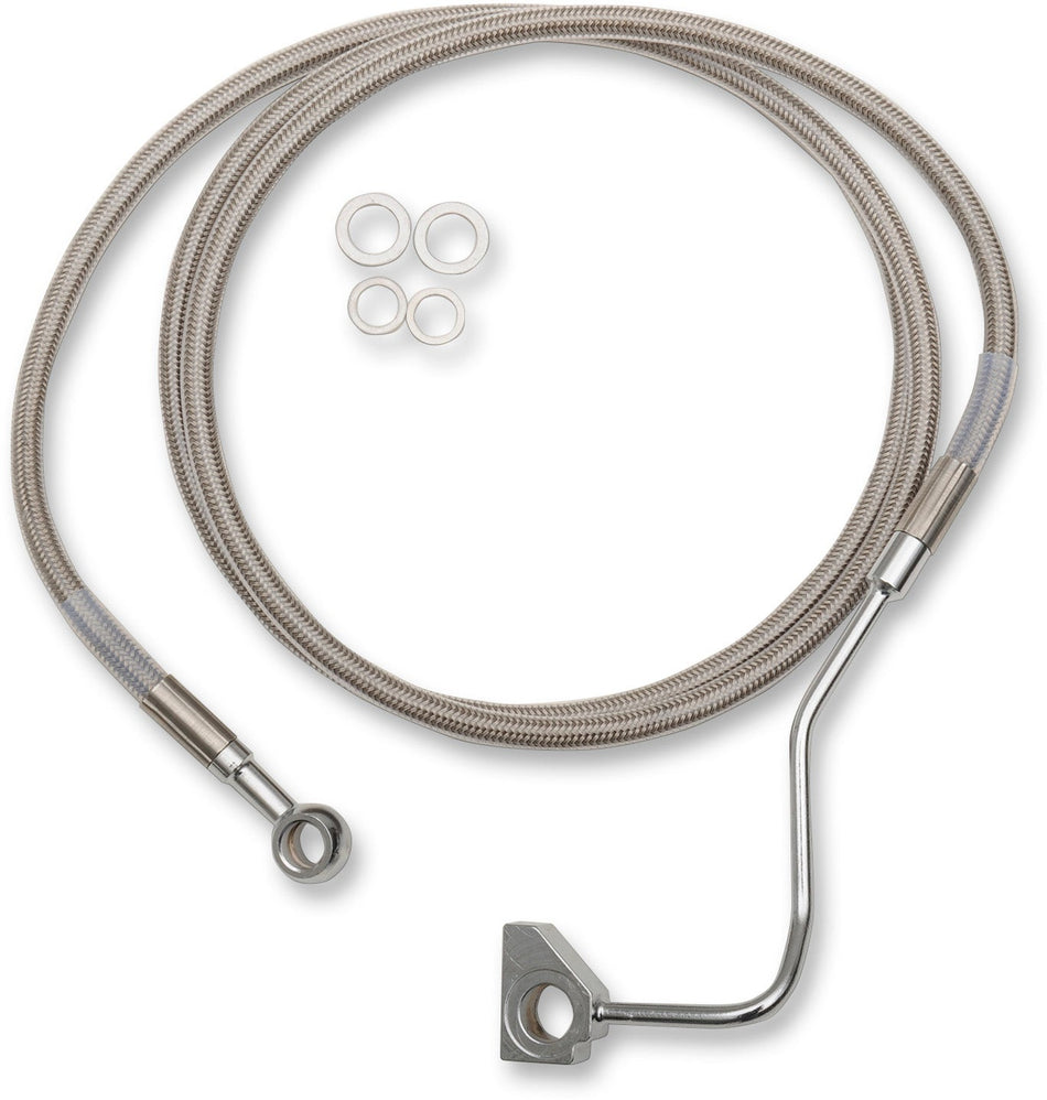 Drag Stainless Steel Extended Length Front Brake Line Harley 14-15 W/ABS Plus 10