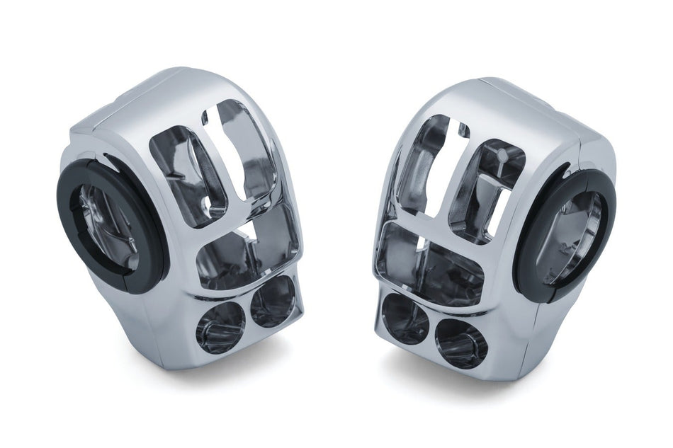 Kuryakyn Chrome Switch Housings Handlebar Control Kit Harley Touring 14-20