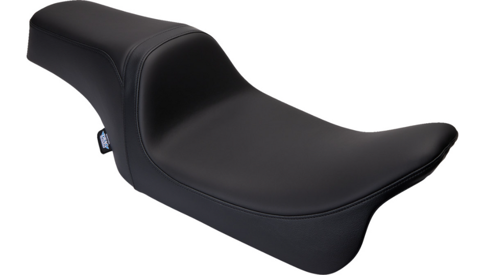 Drag Specialties Predator 1-Up Smooth Solor Reflective Leather Seat for Harley 08-23 FLH