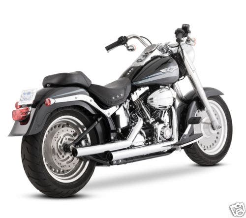  Vance & Hines Chrome Straightshots Exhaust for 86-11 Harley Softail FXST FLST | 17817