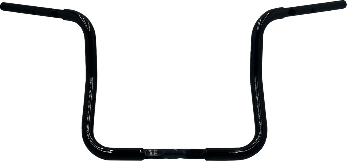 FBI Fat Baggers 1-1/4" EZ Round Top Handlebars for Harley-Davidson FLH/X '23-'26 - Black / 13" Reduced Reach