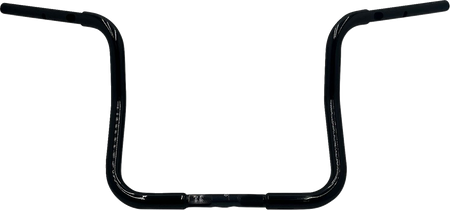 FBI Fat Baggers 1-1/4" EZ Round Top Handlebars for Harley-Davidson FLH/X '23-'26 - Black / 13" Reduced Reach