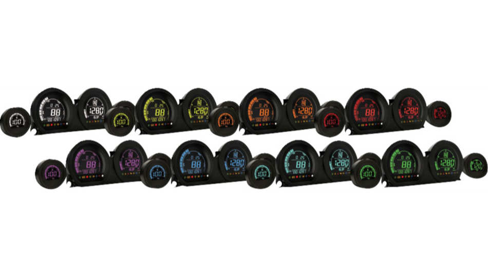 Koso HD-03 Four-Piece Gauge Kit 4 Harley 14-23 Touring Models