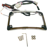 CD LED All-in-1 Signal Radius License Plate Frame 4 Harley FLHT/R 99-17