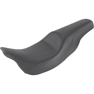 Saddlemen 808-07B-147 Black Profiler Basketweave 2-Up Seat Harley FLH/T 08-23