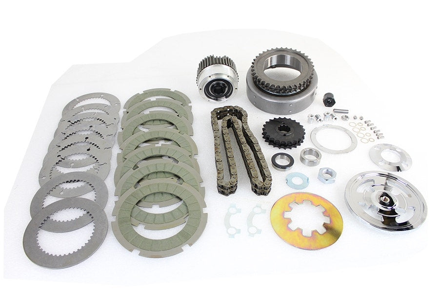 V-Twin 18-0527 York Clutch Pack Kit 23T Sprocket 32 Link Chain Harley FL 54-69