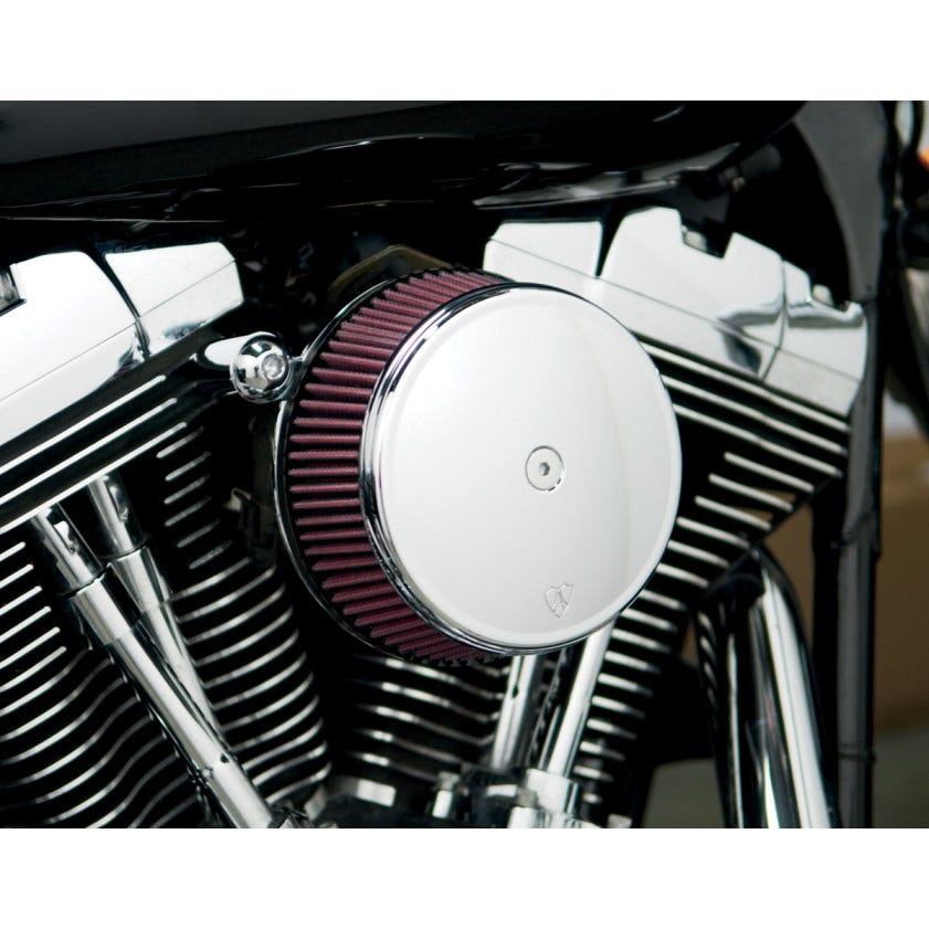 Arlen Ness Chrome Stage 1 Big Sucker Air Filter w/ Cover Harley EVO 93-99