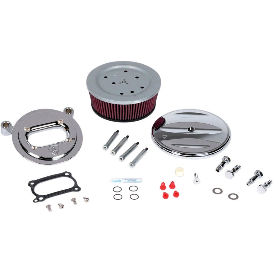 Arlen Ness Stage 2 Billet Sucker Air Cleaner Chrome Scallop Cvr Harley 99-01 FL