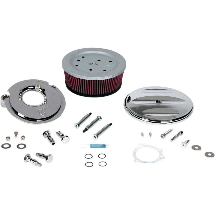 Arlen Ness Stage 2 Billet Sucker Air Cleaner Chrome Scallop Cvr Harley 91-15 XL