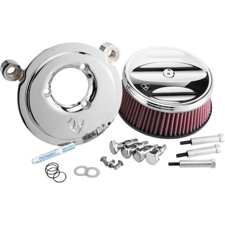 Arlen Ness Stage 1 Billet Sucker Air Cleaner Chrome Scallop Cover Harley '08-'16