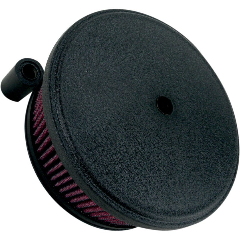 Arlen Ness Wrinkle Black Stage II Big Sucker Air Filter w/ Cover Harley 99-16