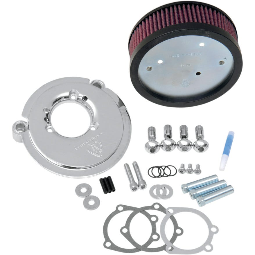Arlen Ness Chrome Backing Plate Stage 1 Big Sucker Air Cleaner for 91-15 XL
