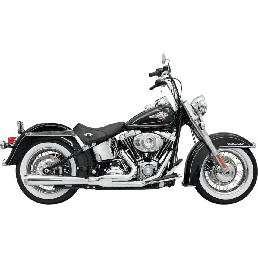 Bassani Chrome Road Rage 2 Into 1 Long Megaphone Exhaust Harley Softail 86-17