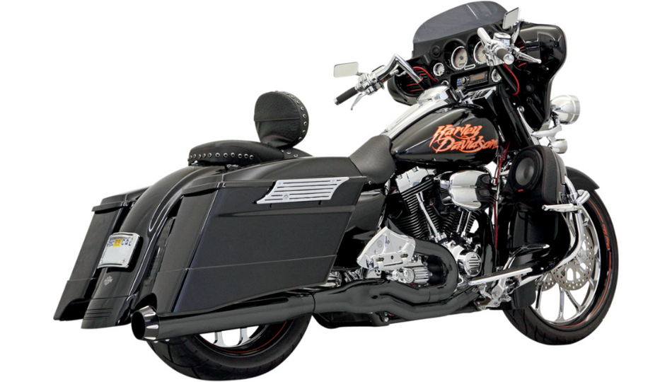 Bassani Black FLH-777B Road Rage II B1 Power 2:1 Touring Exhaust 95-16