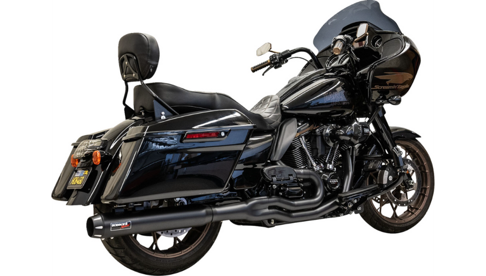 Bassani Road Rage 2-into-1 Black Exhaust System 4 Harley 17-23 Touring FLH/T
