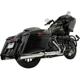 Bassani Xhaust 4.5" Straight Can Exhaust Mufflers 17-23 Harley Touring