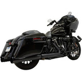 Bassani Xhaust 4.5" Straight Can Exhaust Mufflers 17-23 Harley Touring