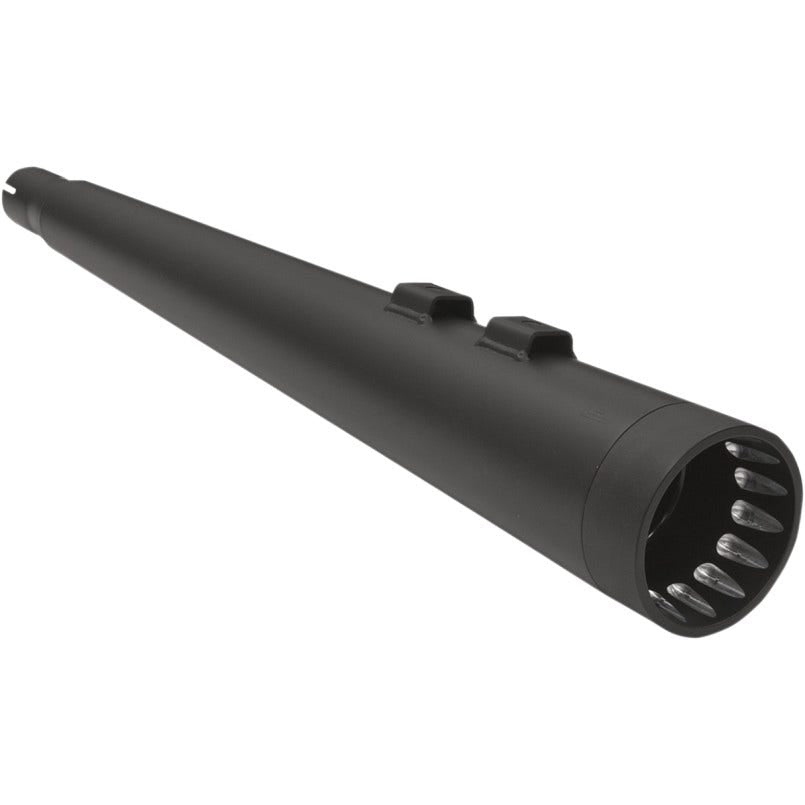 Bassani DNT Deep N Throaty Black W/ Black Tips 4" Slip On Mufflers Harley 95up - 1F57DNT5B
